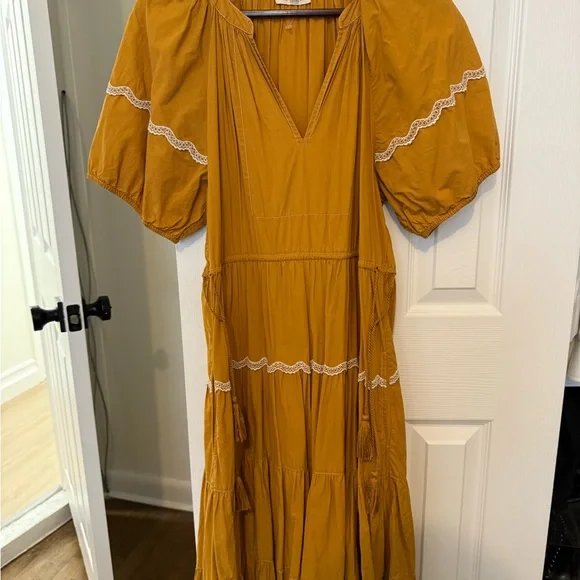 Ulla Johnson - Claribel Dress - Women - Cotton/Polyester - 2 - Yellow - Picture 8 of 8